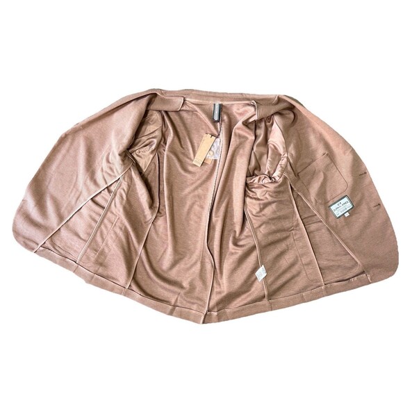 Knit Blazer Brown Soft Unstructured Stretch Sport Coat Casual Minimalist Sz 2XL - Picture 4 of 11